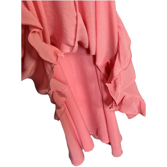 Baum und Pferdgarten Size 6 36 Pink Pink Abbot Midi Dress Ruffles - Picture 10 of 14